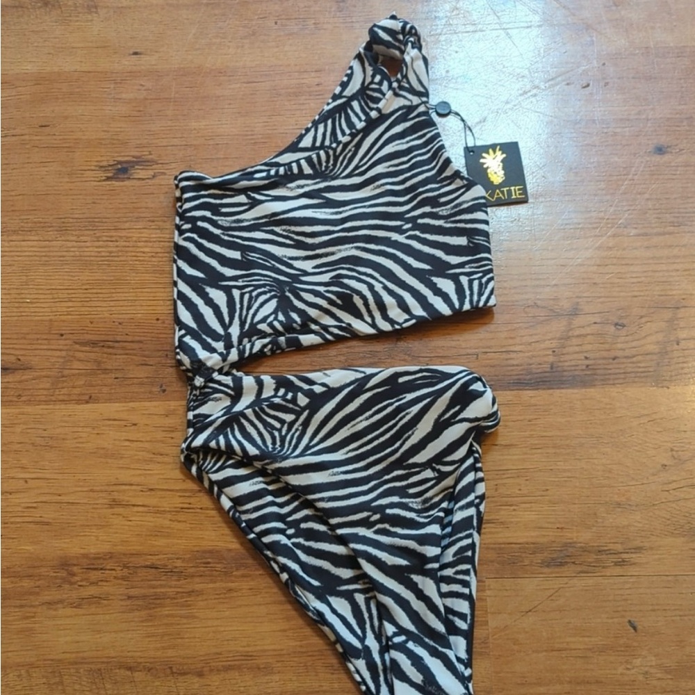 Skatie Zebra Nicole one piece NWT